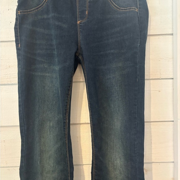 Free People Dark Blue Flare Jeans Pull on denim 27 waist - Picture 7 of 15